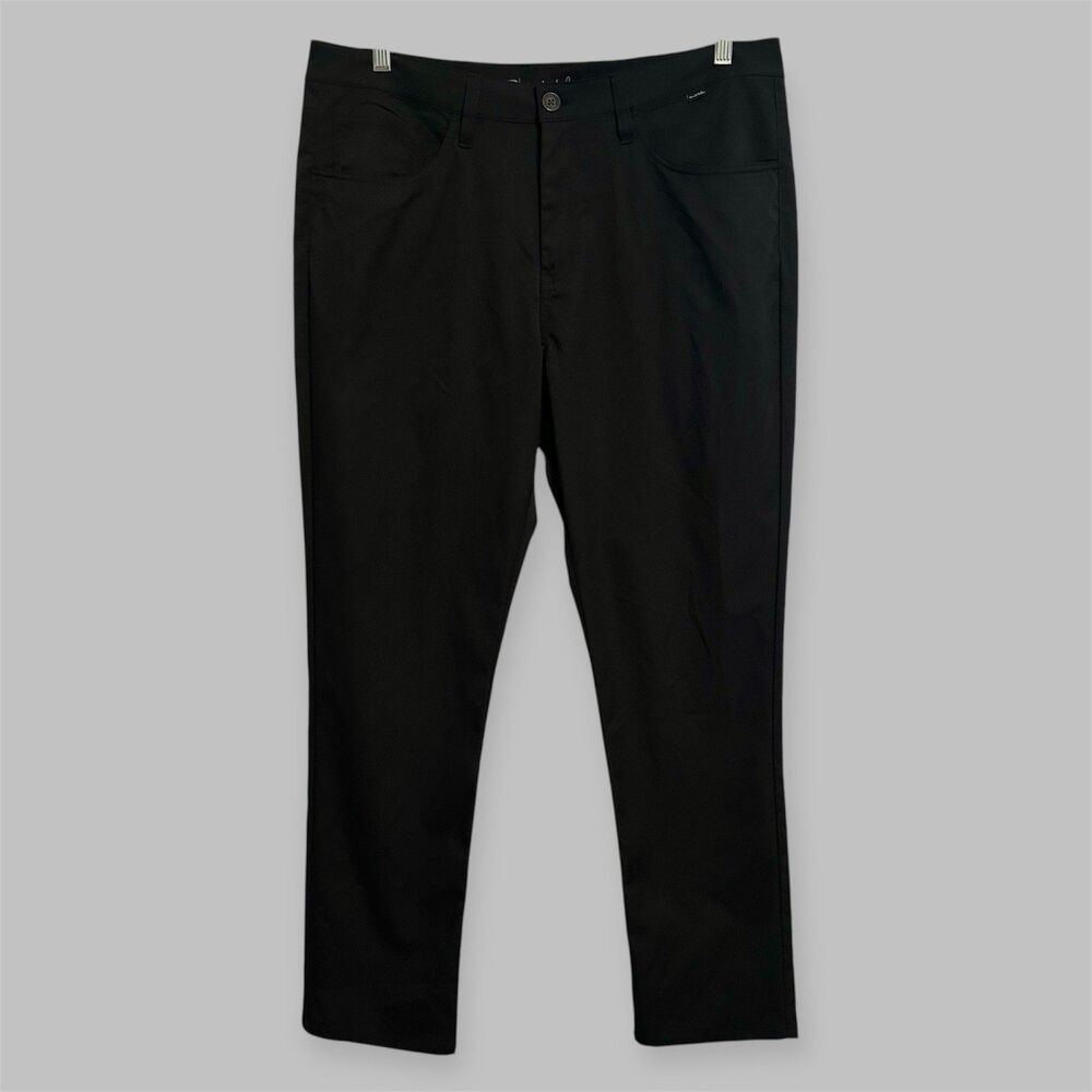 Travis Mathew Pants Men 38 Black Golf Performance Stretch Straight Leg 1MQ597